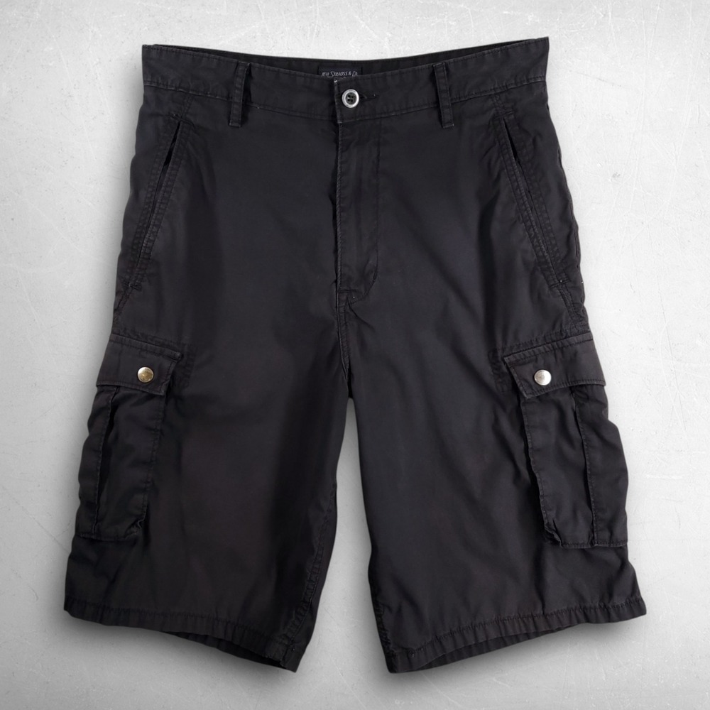 Levi's Cargo Shorts Men 30 Black Gorpcore Utility Workwear Casual Outdoor Summer